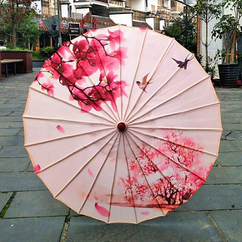傘 和傘 桜 鳥 晴雨兼用 和風傘 かさ 木製 雨傘 和風 和柄 レディース UVカット SNS 撮影用 アンブレラ ゴシック クラシック 日傘 婦人傘