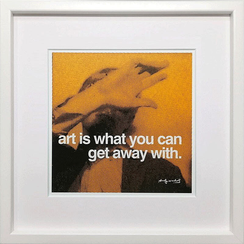 【bicosya/美工社】Andy Warhol / アンディ・ウォーホル  ART IS WHAT YOU CAN GET AWAY WITH