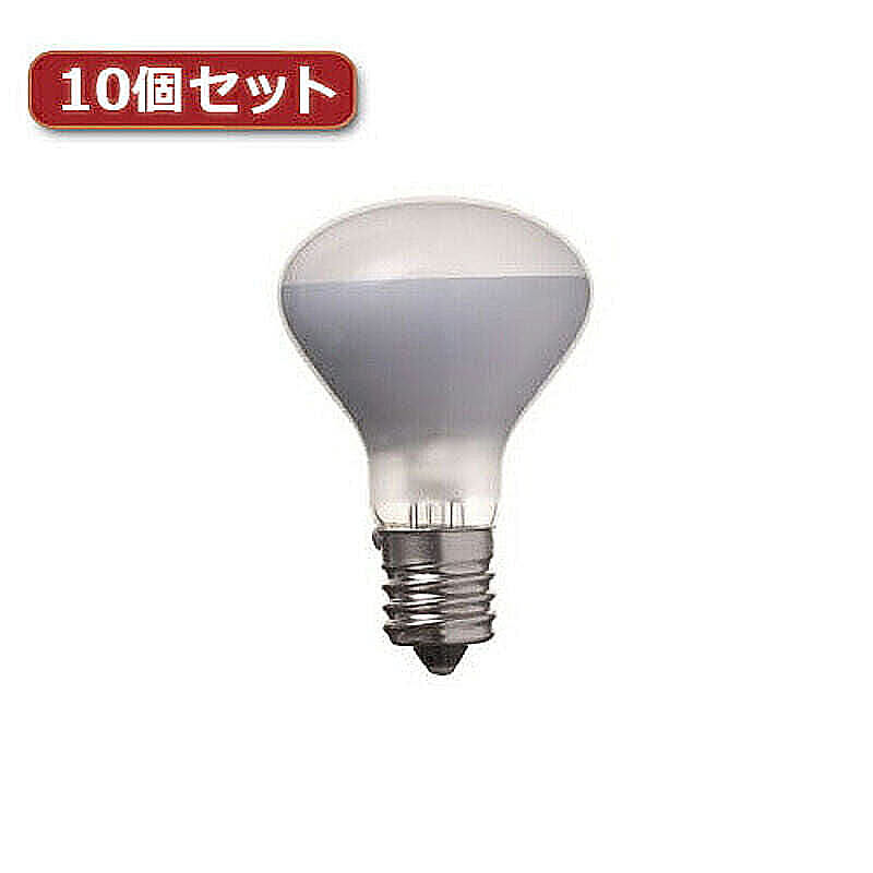 YAZAWA ミニレフ球 R45 E17 40W 2個パック10個セット R4517402PX10 管理No. 4560352860869