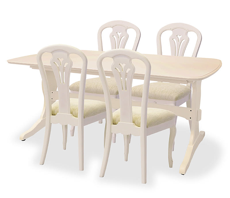 フルールWH ダイニング5点セット(DT165EXT･ﾁｪｱｰB④)