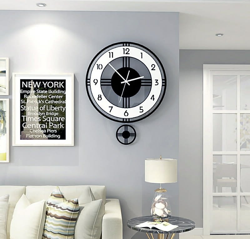 壁掛け時計 振り子時計 モノトーン 壁掛け ウォールクロック 欧風 アナログ アメリカンクロック インテリア 壁飾り 静音 おしゃれ かっこいい モダンのレビュー クチコミとして参考になる投稿0枚 Roomclipショッピング