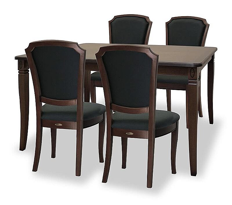 ベネチア ダイニング５点セット(DT135・ﾁｪｱＬ-BK④)