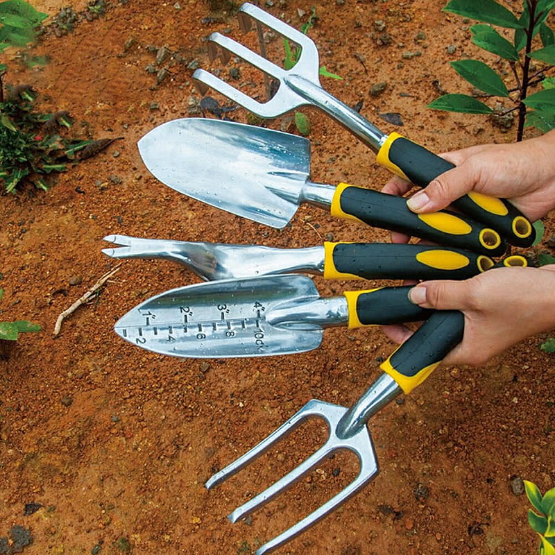 ガーデニング 道具セット 5点 イエロー ハンドスコップ ハンドシャベル 移植スコップ 草ぬき 熊手 土工 農具 根起こし 園芸用 スコップ 園芸 ガーデニングツール ガーデニングセット 通販 Roomclipショッピング