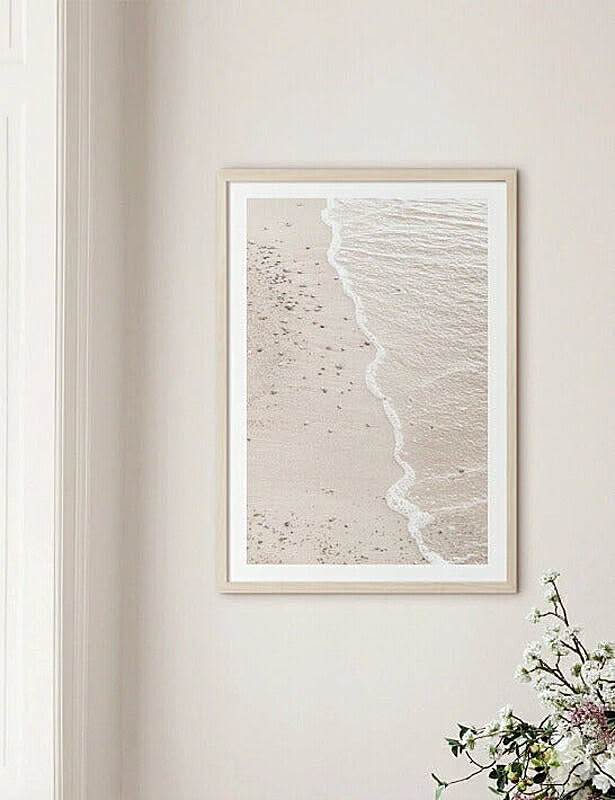 NOUROM | BEIGE SAND #2, YSTAD BEACH, SWEDEN | アートプリント/ポスター (50x70cm)【北欧 シンプル ミニマル インテリア おしゃれ】