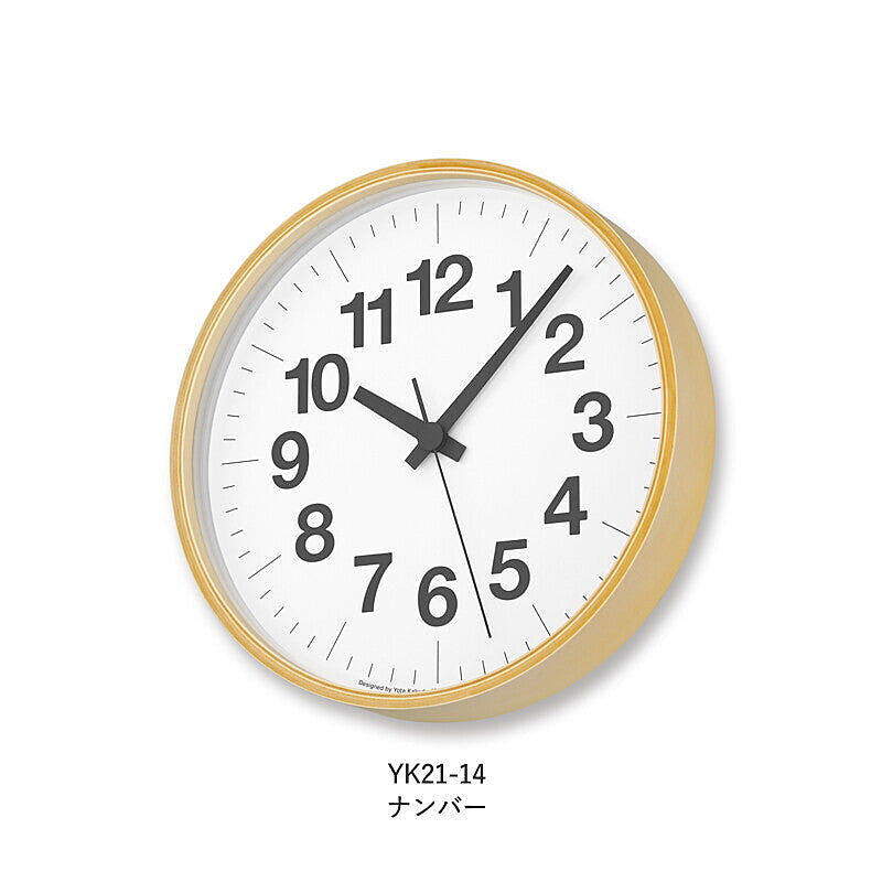 【Lemnos/レムノス】PLYラインの時計/ナンバーの時計