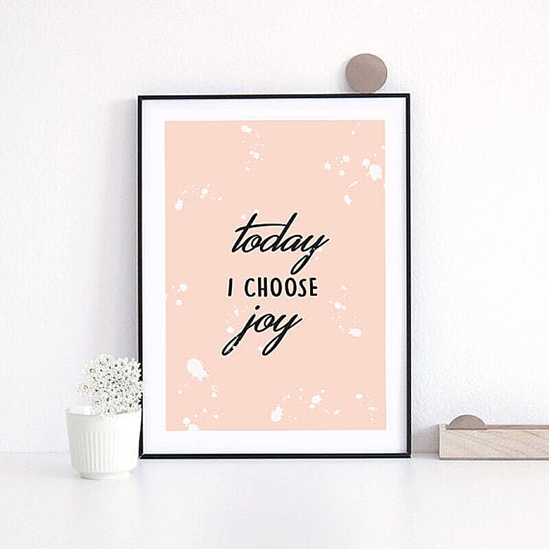 LOVELY POSTERS | TODAY I CHOOSE JOY | A3 アートプリント/ポスター【北欧 シンプル おしゃれ】