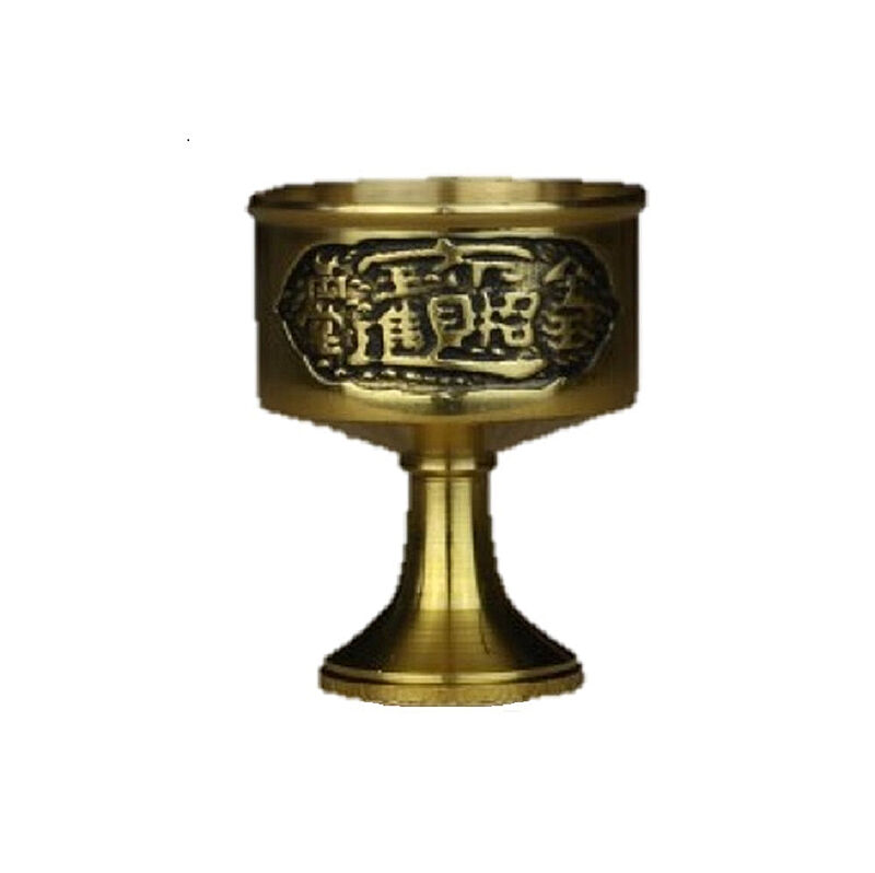 聖杯 コップ カップ 神様 神棚　スピリチュアル　グッズ 銅製 水杯 水盃(小) インテリア 風水 龍 置物