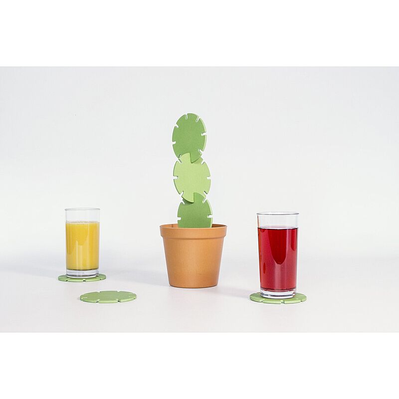 SUCK UK Cactus Coasters (Bamboo) イギリス サックユーケー カクタスコースター