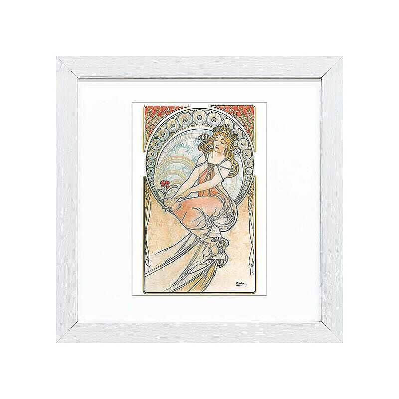 Alfons Mucha（アルフォンス ミュシャ） 芸術：絵画 アートポスター（フレーム付き） m11462