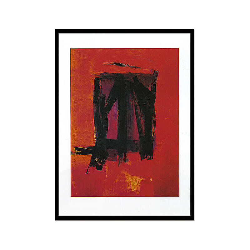 Franz Kline（フランツ クライン） Red painting 1961 アートポスター（フレーム付き） m11969