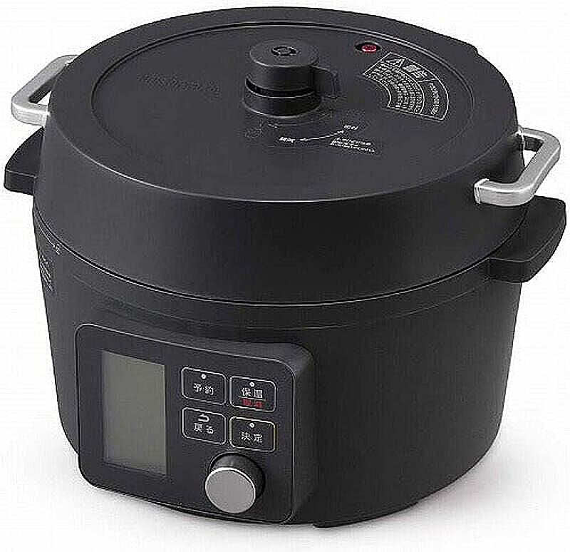 アイリスオーヤマ 電気圧力鍋 1台7役 80種類のレシピ本付き 時短・簡単・手軽調理鍋 4.0L ブラック KPC-MA4-B 管理No. 2702410003777-674