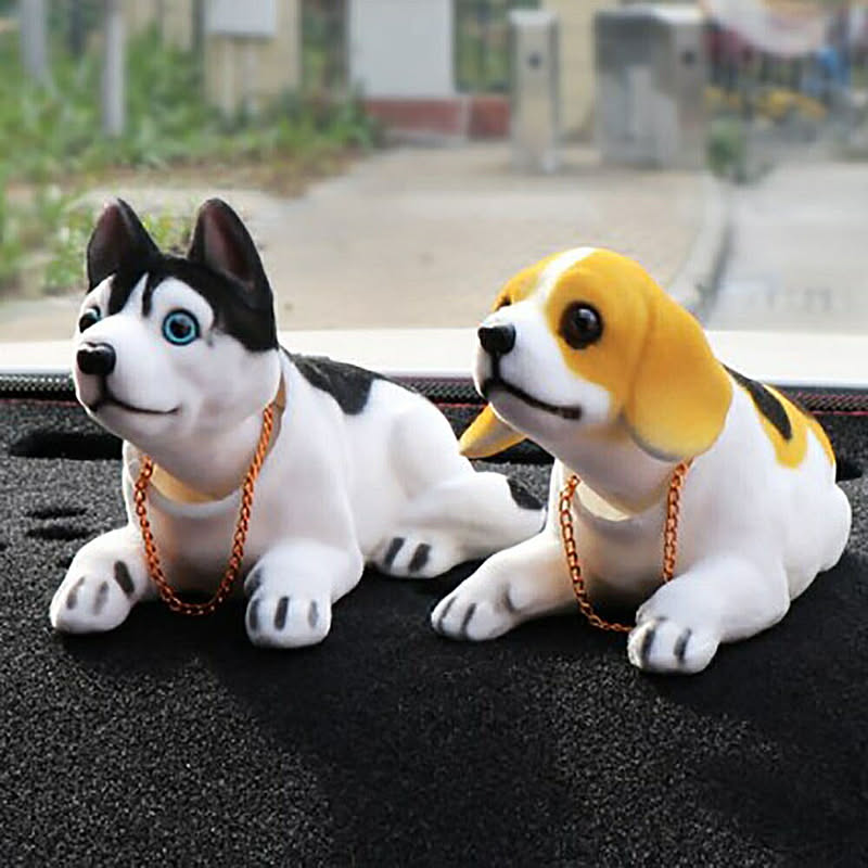 車 用品 犬 首振り 置物 車内 ハスキーorビーグル ドレスアップ おしゃれ インテリア リビング 新生活 ドッグ 動物 アニマル かわいい チャーミング 通販 Roomclipショッピング